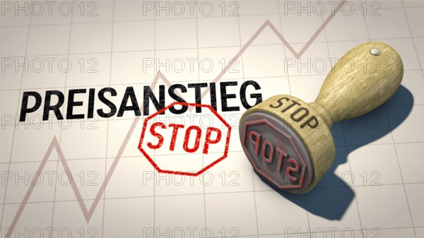 Symbolic image on the topic of price brakes, electricity price brakes, gas brakes, price caps