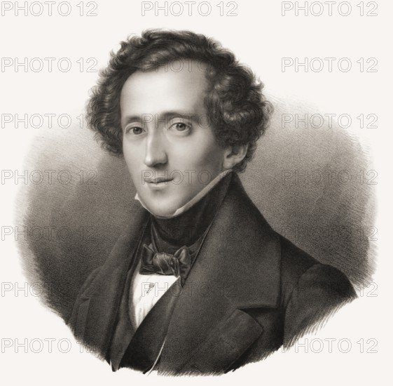 Jakob Ludwig Felix Mendelssohn Bartholdy, 1809, 1847, German composer, pianist and organist