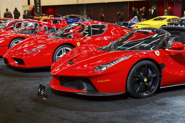 Salon Automobile 2025, Ferrari collection, Convention Centre, Montreal, Province of Quebec, Canada, North America