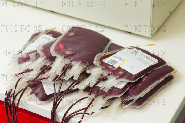 Blood from blood donors in the blood lab. Health and Welfare, Blood from blood donors in the blood lab. Health and Welfare. Austria