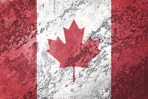 Grunge Canada flag. Canada