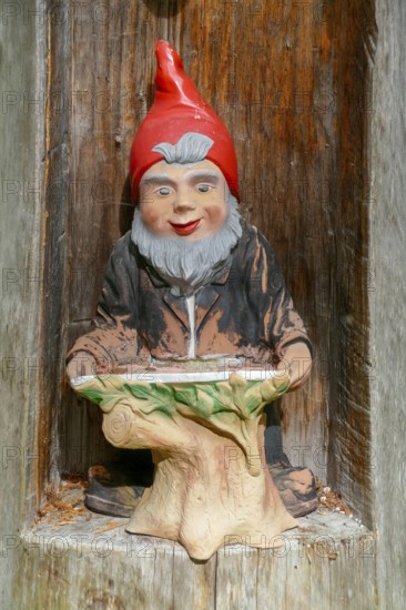Old garden gnome, Berchtesgaden, Berchtesgadener Land, Upper Bavaria, Bavaria, Germany, Europe