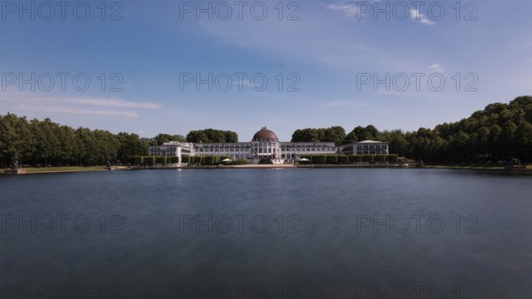 Parkhotel im Bürgerpark, long exposure, Bremen, Germany, Europe