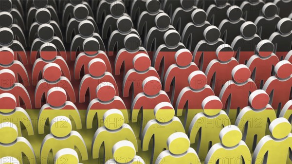 Symbolic image on the topic of demography in Germany