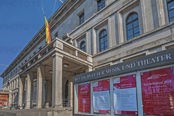 University of Music, the former -Führerbau- at Königsplatz, University of Music and Theatre, Munich, Bavaria, Germany, Europe