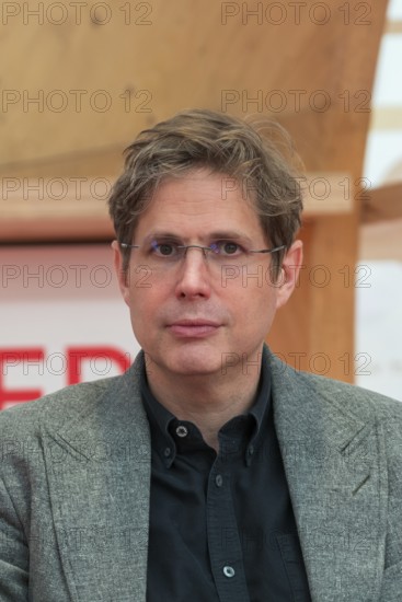 FRANKFURT AM MAIN, Germany, October 21 2023: Daniel Kehlmann (*1975, German-language novelist) at the 75th Frankfurt Book Fair, Europe