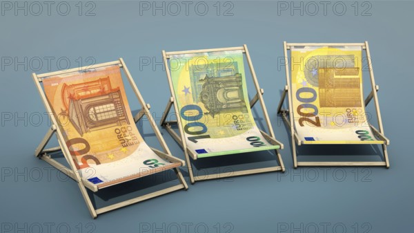 Symbolic image on the subject of price comparison, price difference, travel costs, etc