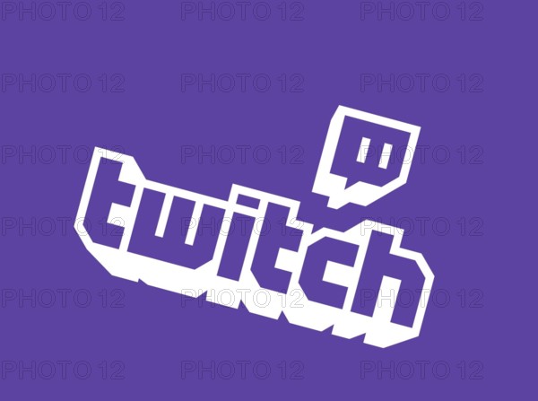 Rotated to right, Twitch emblem, Internet, Logo