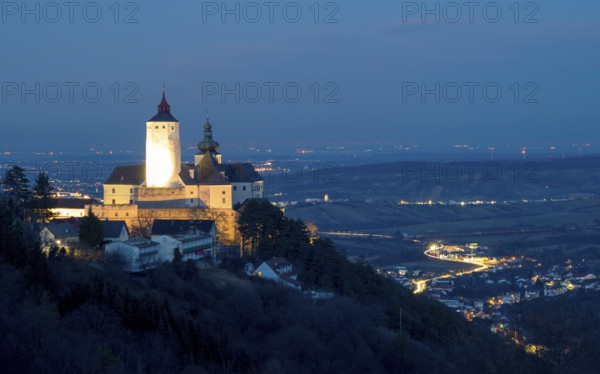 Castle of Forchtenstein in Burgenland by night