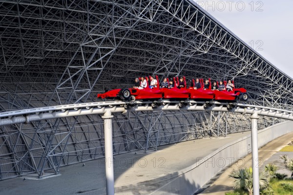 Abu Dhabi. United Arab Emirates. Ferrari World Amusement Park. January 2020
