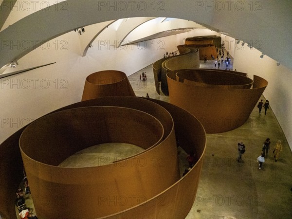 The Matter of Time, Permanent installation by Richard Serra, Guggenheim Museum Bilbao, 20th century, designed by Frank O. Gehry, Bilbao, Basque Country, Spain, Europe
