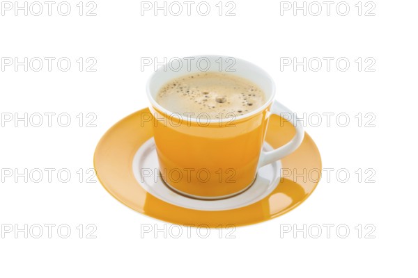 A cup of coffee. A cup of coffee isolated on white background. Cup of coffee isolated on white background. Austria