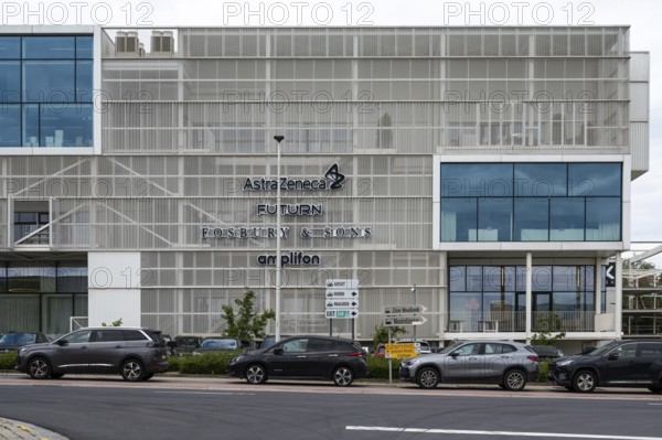 Groot-Bijgaarden, Flemish Brabant, Belgium, May 23, 2024, Facade of an office building housing Astra Zeneca, Amplifon and Fosbury and Sons, Europe
