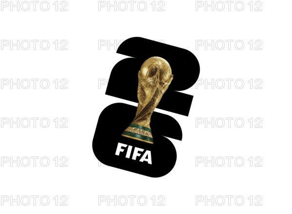 Turned to the right, World Cup 2026 logo, sports leagues, logo