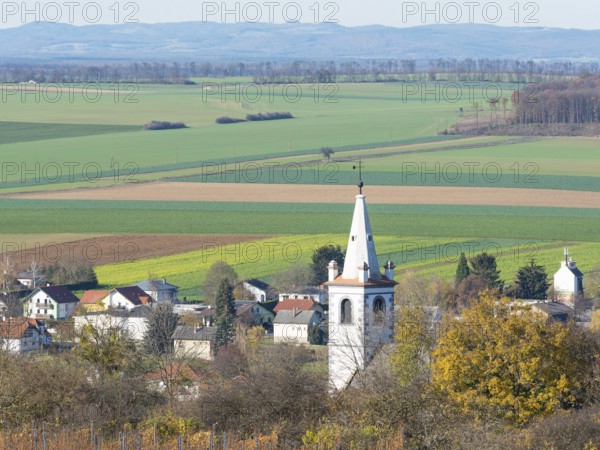 Lutzmannsburg view from a hill in Burgenland