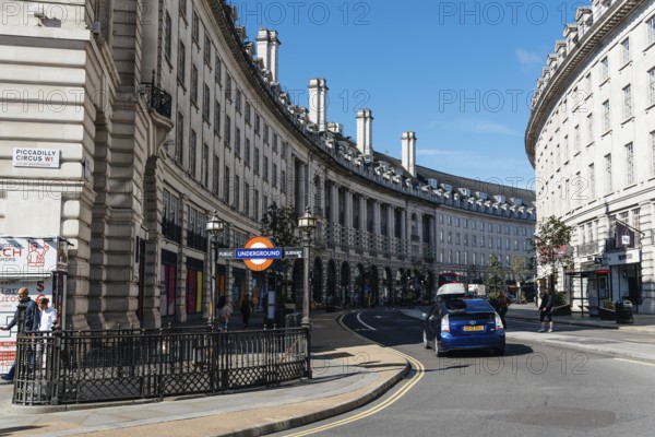 London, UK, August 27, 2023: Picadilly Circus at early morning during summer time