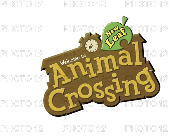 Rotated to left, Animal Crossing Logo, Games, Logo