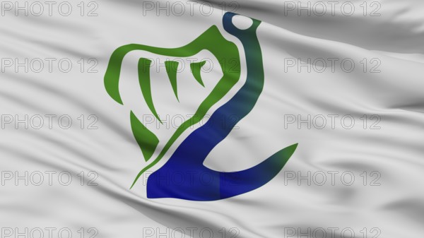 Coast Guard Ireland Flag, Closeup View