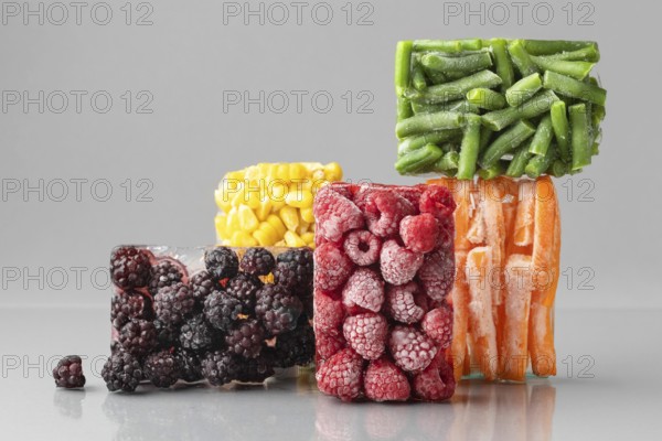 Composition delicious frozen food 6
