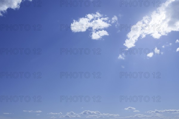 Blue sky background and summer white clouds