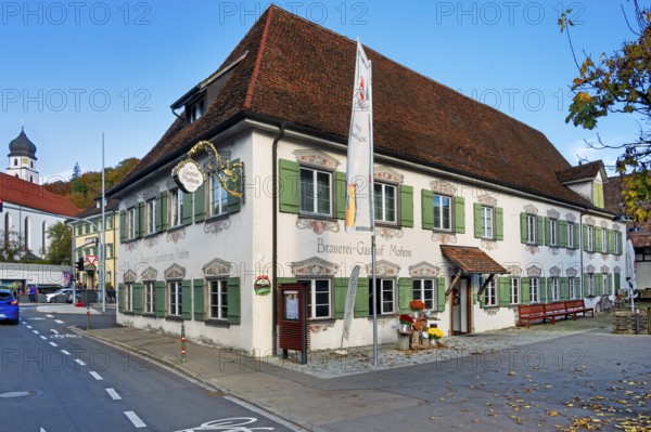 Brewery-Gasthof Mohren in Leutkirch, Allgäu, Bavaria, Germany, Europe