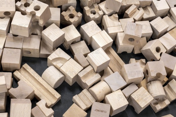 Cuboro wooden blocks marble run system