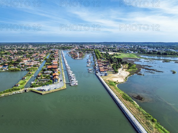 La Teste-de-Buch from a drone, Arcachon, Gironde, France, Europe