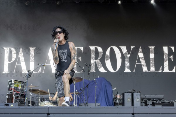Remington Leith, singer, frontman, Palace Royale, rock band, USA, live open air at the Citadel Music Festival, 21 June 2025, Spandau Citadel, Berlin, Germany < english> Remington Leith, singer, frontman, Palace Royale, rock band, USA, live open air at the Citadel Music Festival, June 21, 2025, Spandau Citadel, Berlin, Germany, Europe