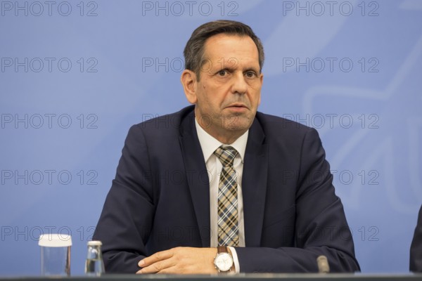 Olaf Lies (SPD, Minister-President of Lower Saxony) during a press conference after the consultation between Federal Chancellor Friedrich Merz and the heads of government of the federal states in the Federal Chancellery, Berlin, 18 June 2025