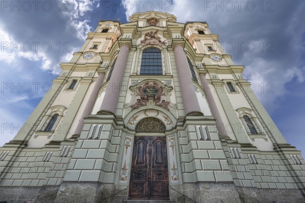 East towers of the Basilica of St Alexander and St Theodore, Ottobeuren, Unterallgäu, Bavaria, Germany, Europe