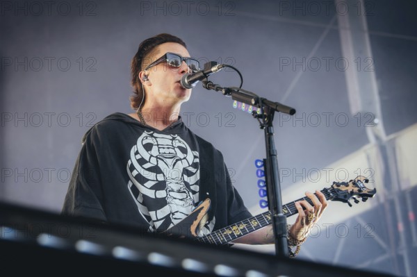 Synyster Gates (Brian Elwin Haner Jr.), guitarist of Avenged Sevenfold live at the Zitadelle Spandau in Berlin on 21/06/2025