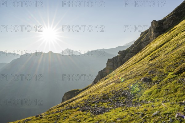 Sunrise in the Mountains at Hochalpenstraße, Pinzgau, Salzburg, Austria, Europe