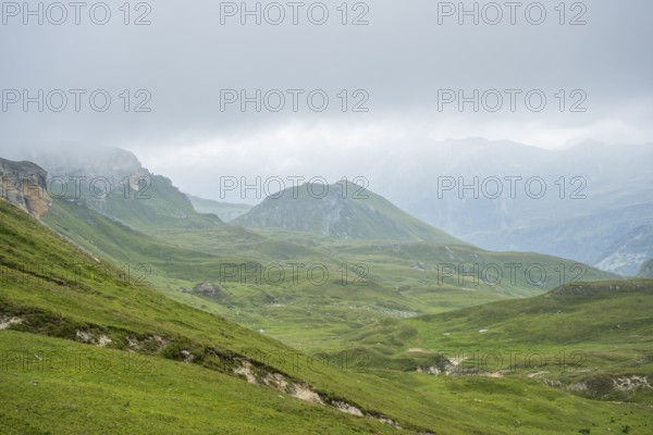 Sunrise in the Mountains at Hochalpenstraße, view from Fuscher Törl, Pinzgau, Salzburg, Austria, Europe