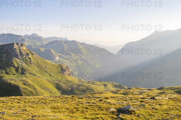 Sunrise in the Mountains at Hochalpenstraße, Pinzgau, Salzburg, Austria, Europe
