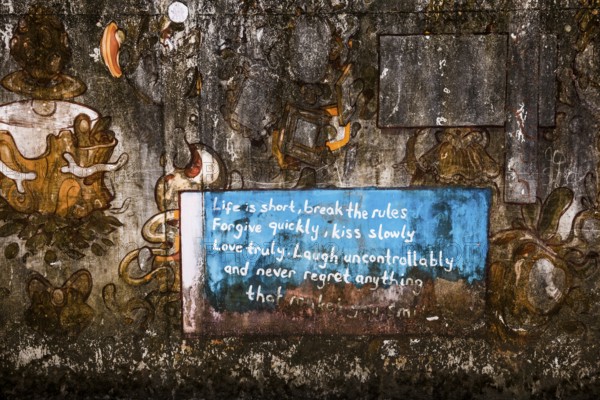 Graffiti, Street Art, Tonsai Beach, Ton Sai Bay, Ao Nang, Krabi, Thailand, Asia