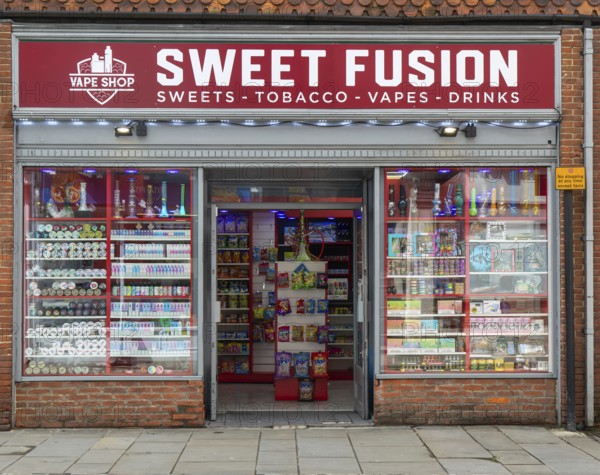 Sweet Fusion shop store Vape Shop, Salisbury, Wiltshire, England, UK