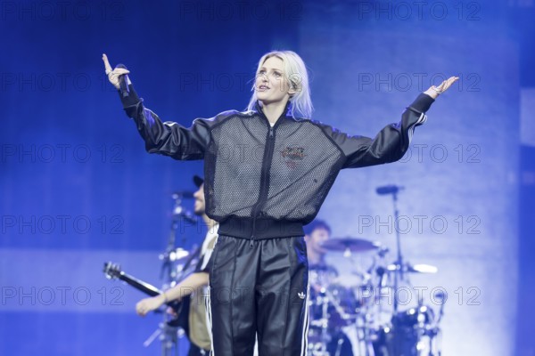 Emily Armstrong, lead singer of Linkin Park live on From Zero World Tour 2025 at the Olympiastadion Berlin on 18 June 2025