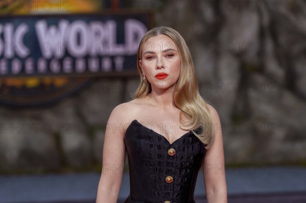 Scarlett Johansson at the German premiere of the adventure film Jurassic World, the rebirth at Berlin's Zoo Palast on 18 June 2025
