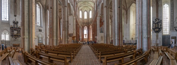 St Mary's Church Interior Panorama Lübeck Germany