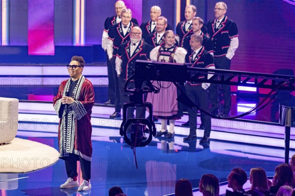 Marc Sway with the song Colorblind at the Beatrice Egli Show in Studio Berlin Adlershof on 08.04.2025. The broadcast will take place on Easter Saturday, 19 April 2025, 20:15, on Ersten