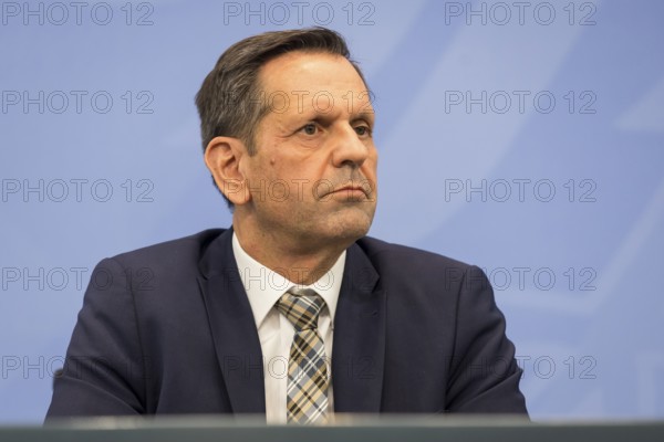 Olaf Lies (SPD, Minister-President of Lower Saxony) during a press conference after the consultation between Federal Chancellor Friedrich Merz and the heads of government of the federal states in the Federal Chancellery, Berlin, 18 June 2025