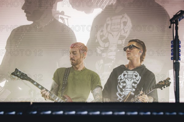 Zacky Vengeance and Synyster Gates (Brian Elwin Haner Jr.), guitarists of Avenged Sevenfold live at the Zitadelle Spandau in Berlin on 21/06/2025