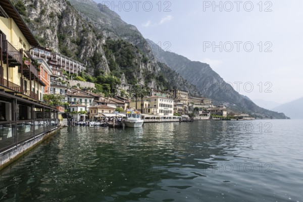 Limone, old town, harbour area, Lombardy, Italy, Europe