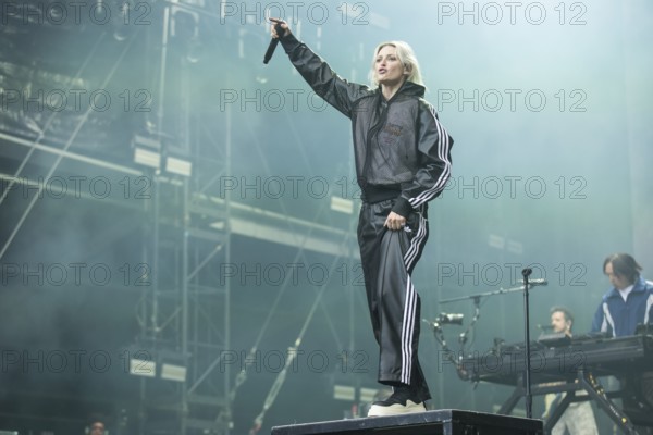Emily Armstrong, lead singer of Linkin Park live on From Zero World Tour 2025 at the Olympiastadion Berlin on 18 June 2025