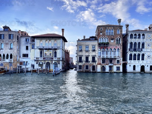 House front, lagoon city of Venice, Veneto, Italy, Europe