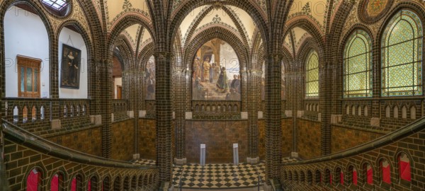 Town Hall Interior Panorama Lübeck Germany