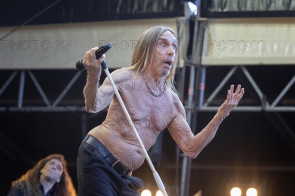 Iggy Pop, singer, actor, punk, rock, USA, live open air at the Citadel Music Festival, 19.06.2025, Zitadelle Spandau, Berlin, Germany < english> Iggy Pop, singer, actor, punk rock, USA, live open air at the Citadel Music Festival, June 19, 2025, Spandau Citadel, Berlin, Germany, Europe