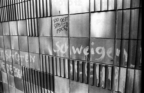 GDR, Berlin, 19 February 1990, headquarters of the GDR's State Security in Normannenstrasse