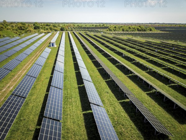 Solar panels in the sun