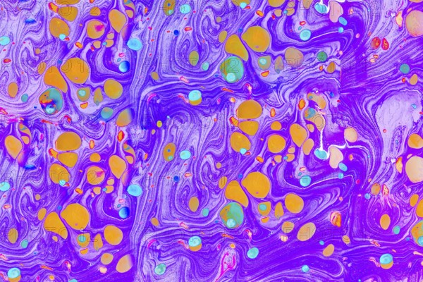 Traditional Ottoman Turkish abstract marbling art patterns as background